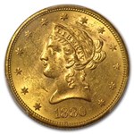 1880-S $10 Liberty Gold Eagle MS-62 PCGS